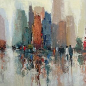A walk through the skyline 30x40