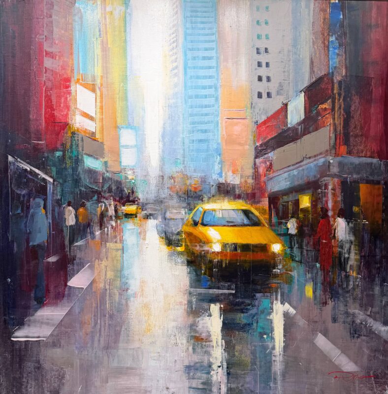 Cityscape ( a city in mid_breath ) 40x40